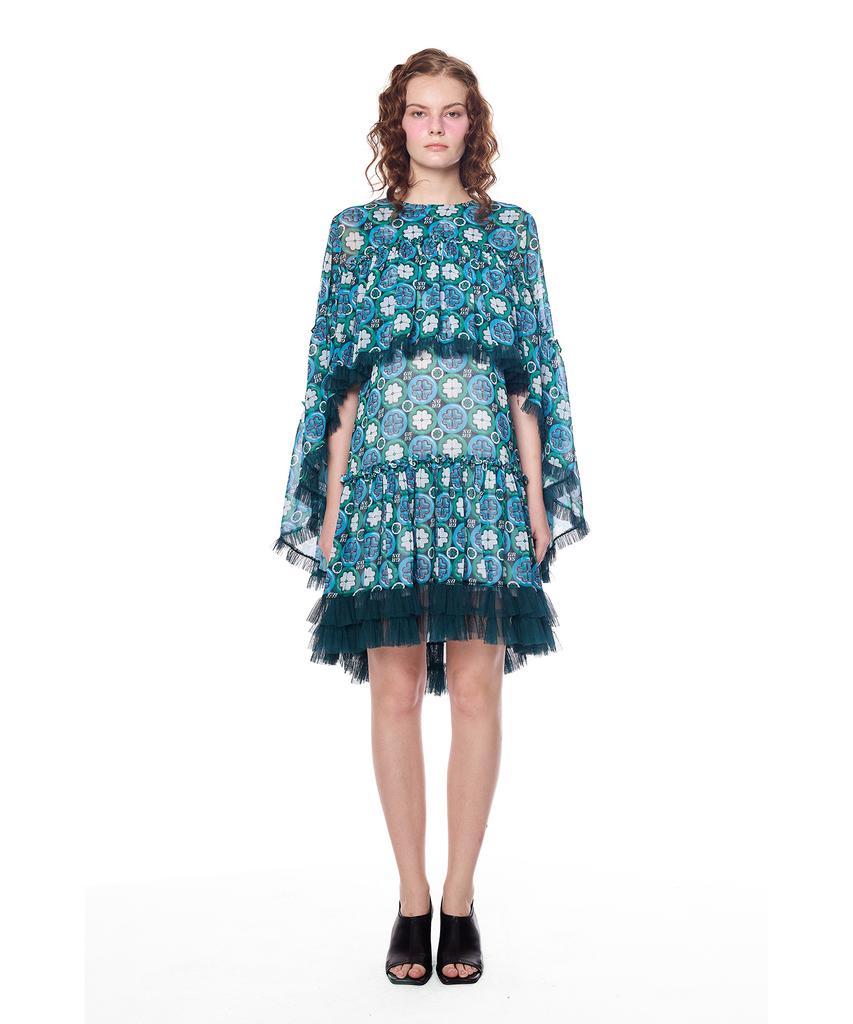 Greedius Signature Floral Ruffle Onepiece
