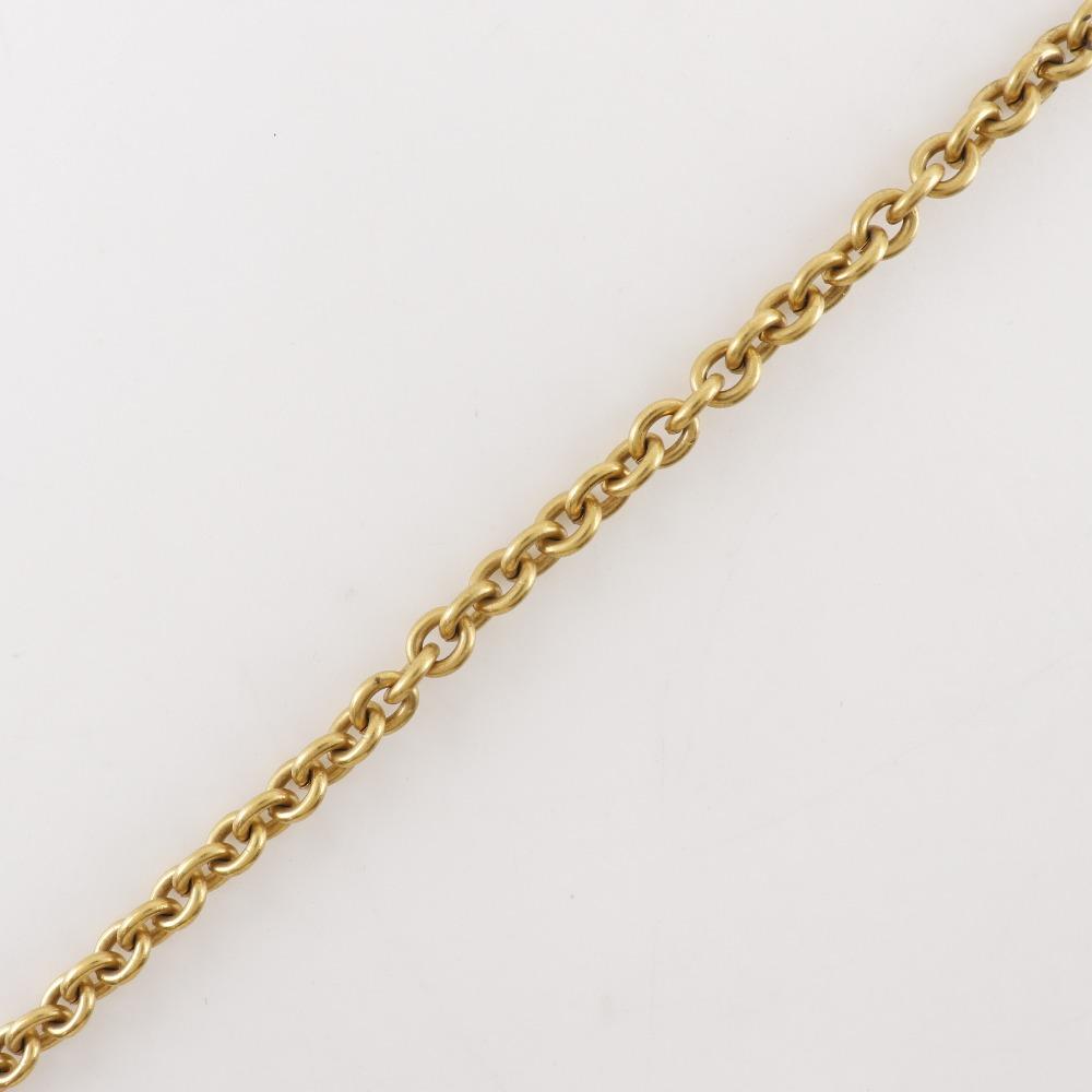 Chanel COCO Mark Necklace Vintage Matelasse Plated Gold 163.3g Women Used