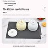 Large Silicone Striped Draining Mat - Minimalist Square Picnic Bar Pad