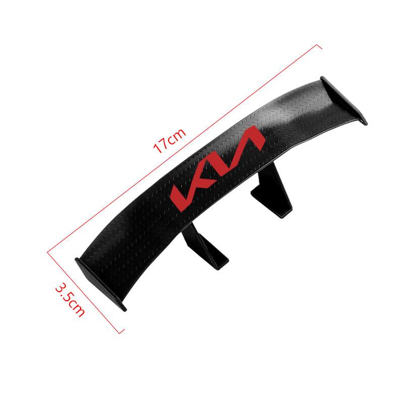 Kolfiberlook Bil Mini Bakspoiler Mini Vinge Liten Modell Dekoration För KIA Sportage Ceed Rio 3 4 Picanto Soul Forte