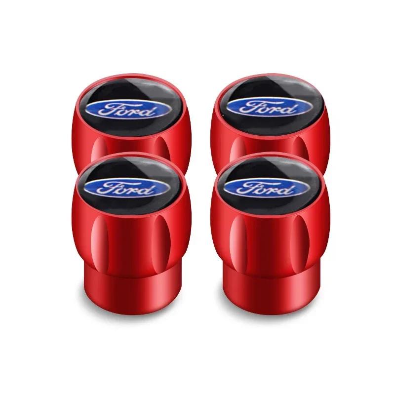 

Car Sticker 2026 For Ford 4PCS Car Tire Valve Cap Tyre Cover for Ford Focus 2 3 Mondeo Explorer Escape Edge Fusion Transit F150