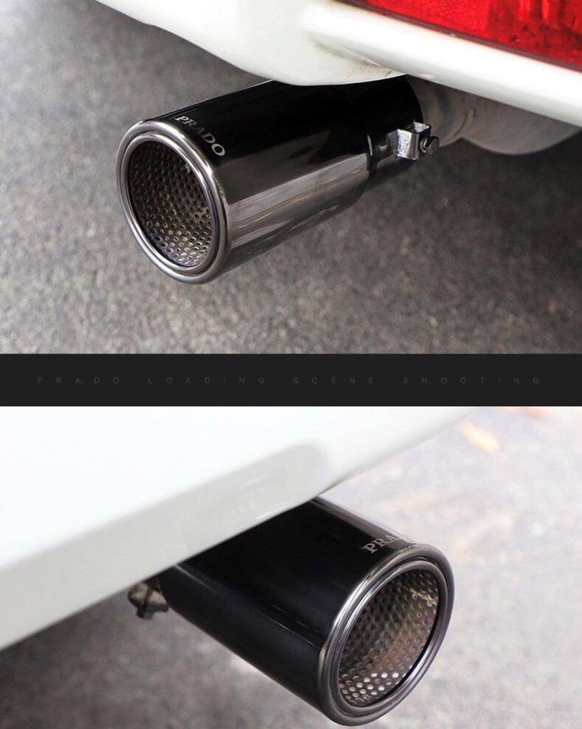 Kanoan Muffler Cutter for Toyota Land Cruiser 150 Tail Throat Exhaust Tailpipe with Muffler PRADO Perfectly Mirror Stainless Steel Series, Function,