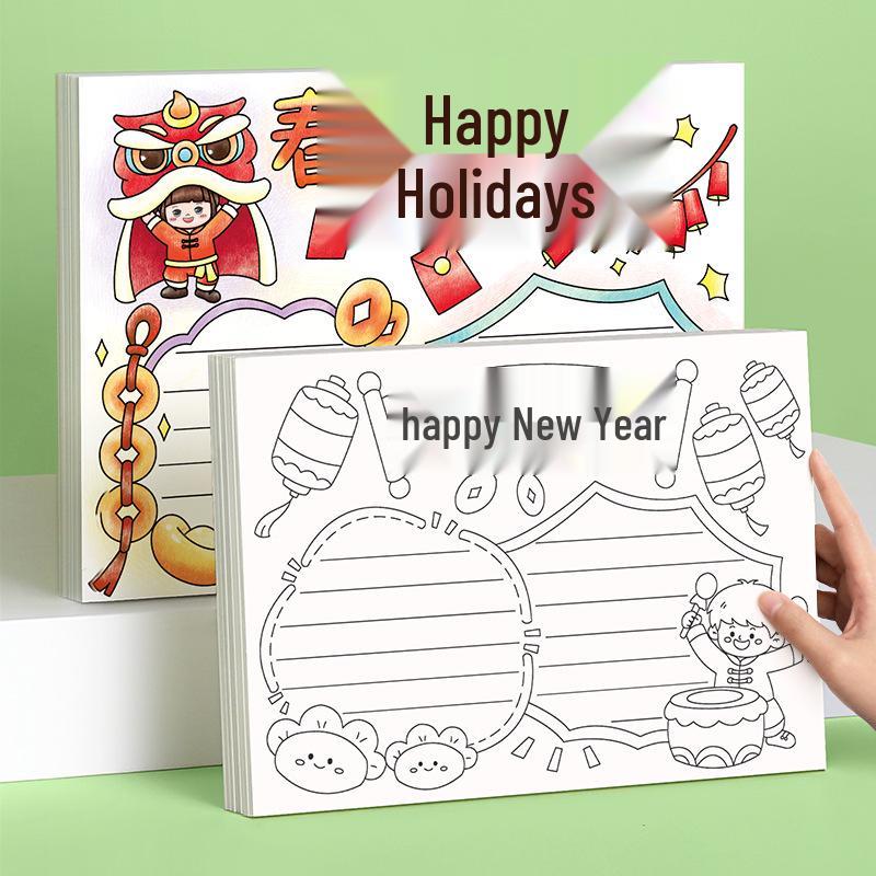 Art Marker Paper - A3/A4, Hand-Painted, Thickened, 8K Drawing Sheets, Octavo Book, Dutch White Card