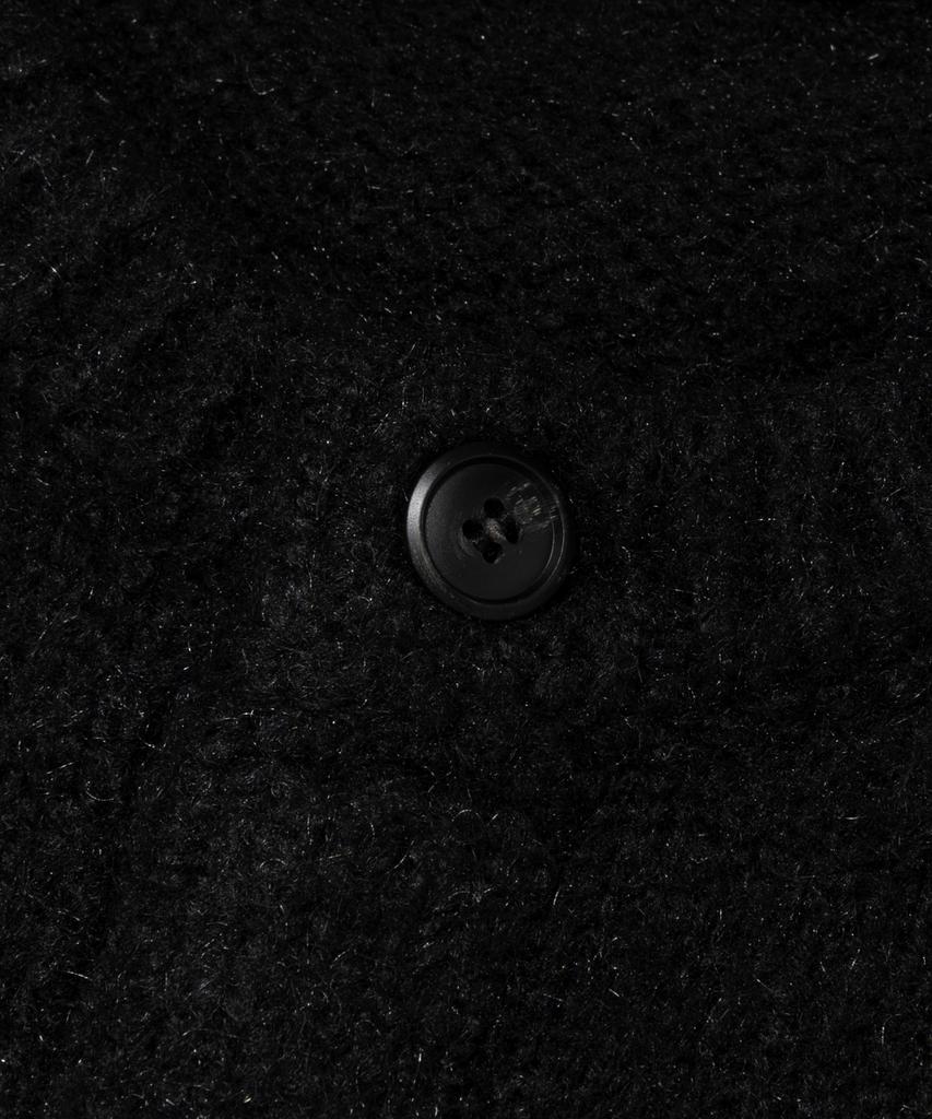 Analog Mood (Unisex) Wool Round Back Knit Cardigan (Black)