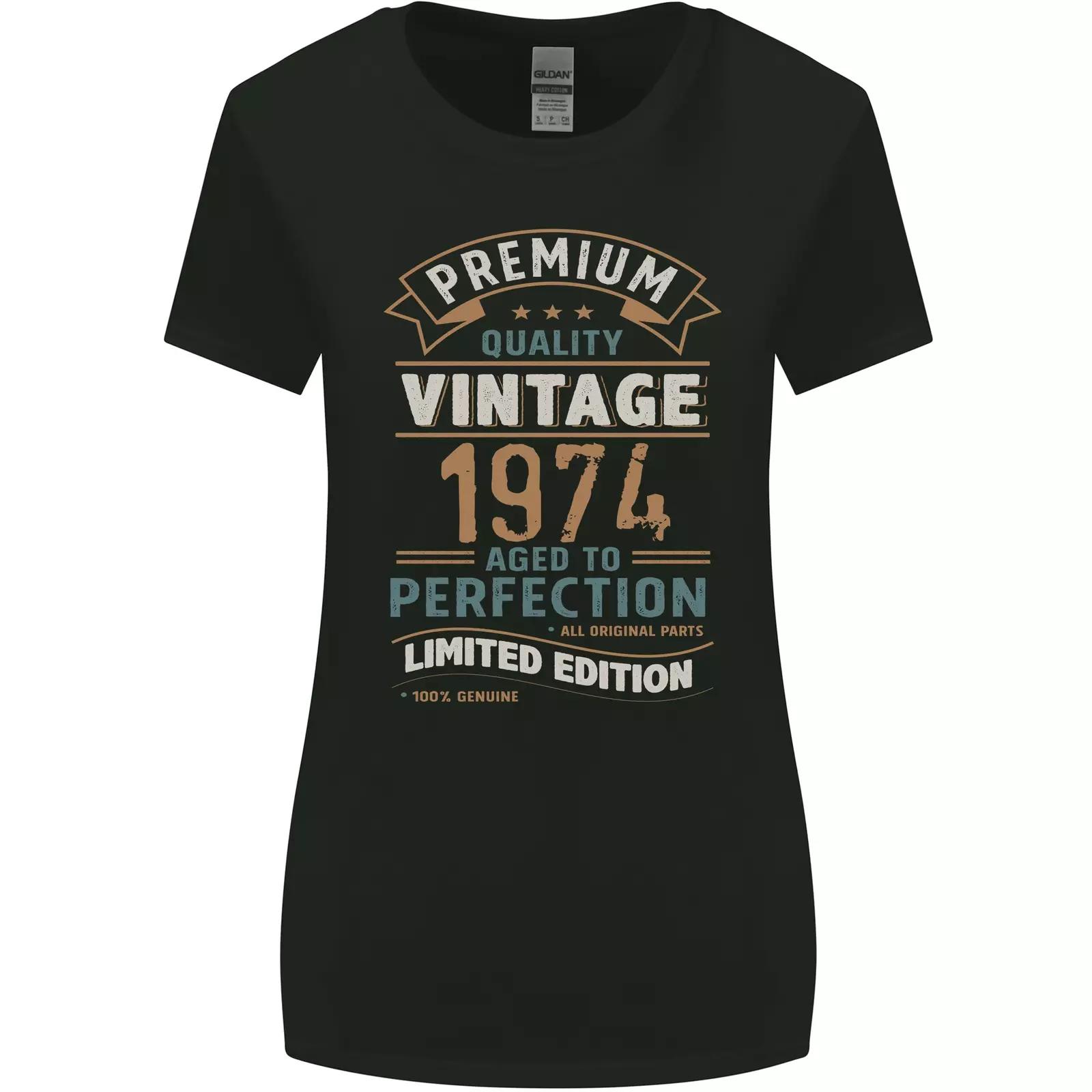 

Premium Vintage 51st Birthday 1974 Womens Wider Cut T-Shirt L