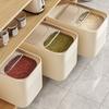 Household Rice Bucket with Measuring Cup Large Capacity Airtight Rice Storage Container with Push-Pull Seal Cover Moisture And Insect