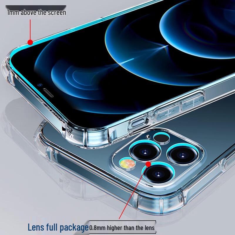 HOLDZU Airbag Transparent Frosted iPhone Case