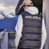 Kelme Herren Gepolsterte Ärmellose Weste, Dick, Warm, Lockerer Schnitt (Blau, Größe S)