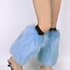 Boots Covers Women Solid Color Sexy Faux Fur Leg Warmer Calf Socks Party Costume