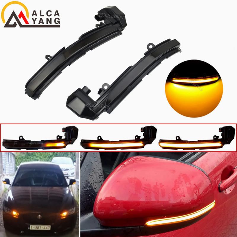 2Pcs Dynamic Turn Signal Light For Jaguar XE XF XJ F-TYPE XK XKR I-PACE X250 X260 LED Side Mirror Sequential Indicator Blinker
