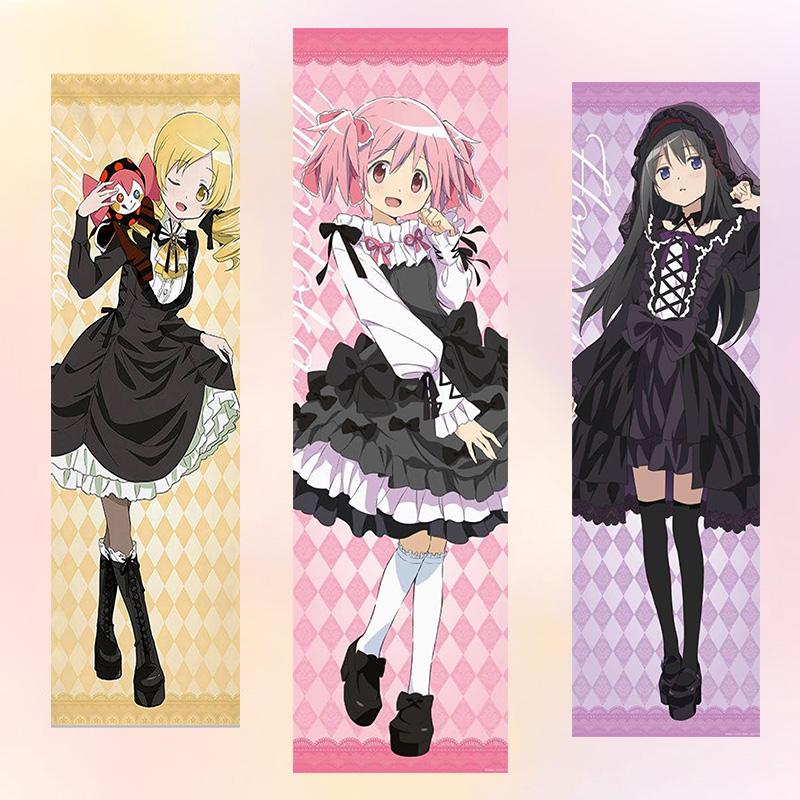 Jmg Household Supplies Unisex P-Puella Magi M-Madoka Magica Long Tapestry, Madoka Homura Mami Anime Wall Hanging, Kawaii Room Decor