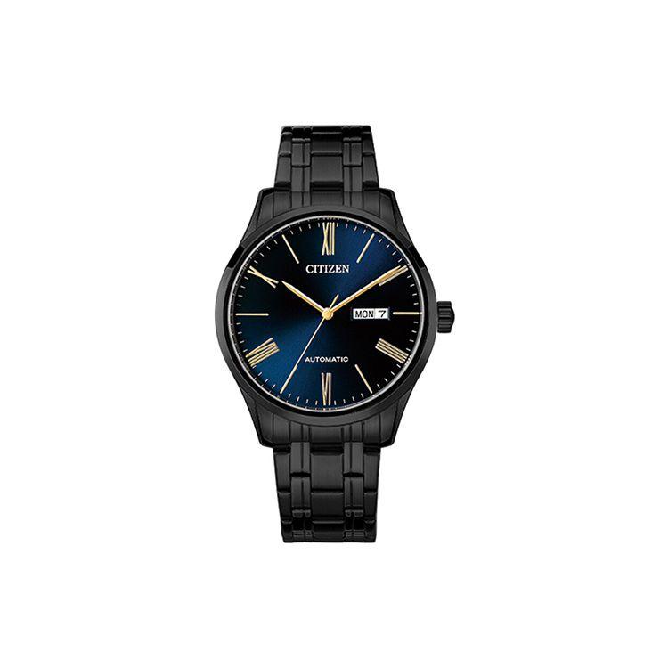 Citizen 50M Waterproof Mechanical Movement Stainless Steel Watch Black Dial Men watches NH8365-86MB Black Strap