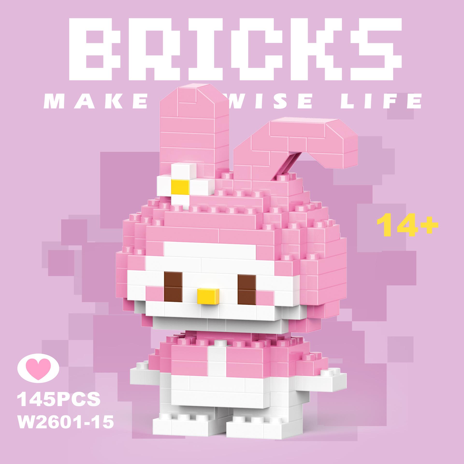 

108 style Stitch LinaBell StellaLou Constructing Bricks Princess Cartoon Figrues Bricks Children s Assembly Process Playthings Model Gift Idea no box