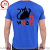 Novelty Murder Cat Bloody Knife What T Shirt Unisex Funny Humor Black Cats Tshirt Boys Fashion Casual Tee Shirt Summer Clothing