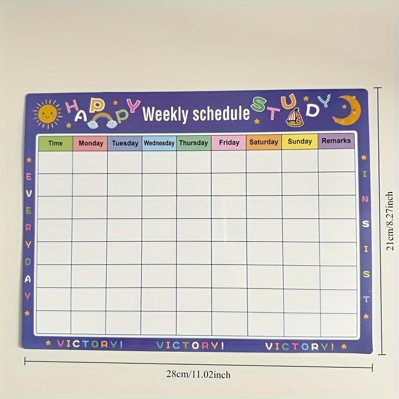 Calendar For Fridge Monthly Weekly Planner Calendar Table Dry Erase Whiteboard Fridge Sticker Message Board Menu