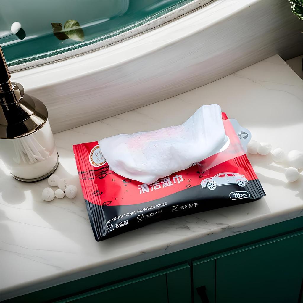 Car Glass Oil Film Cleaner Auto Windshield Cleaner Wipes Auto Window Stain Remover for Leather Shoes Steering Wheel Truck