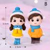 2Pcs/Set Mini Lovers Dolls Model Figures Micro Landscape Fairy Garden Figurine