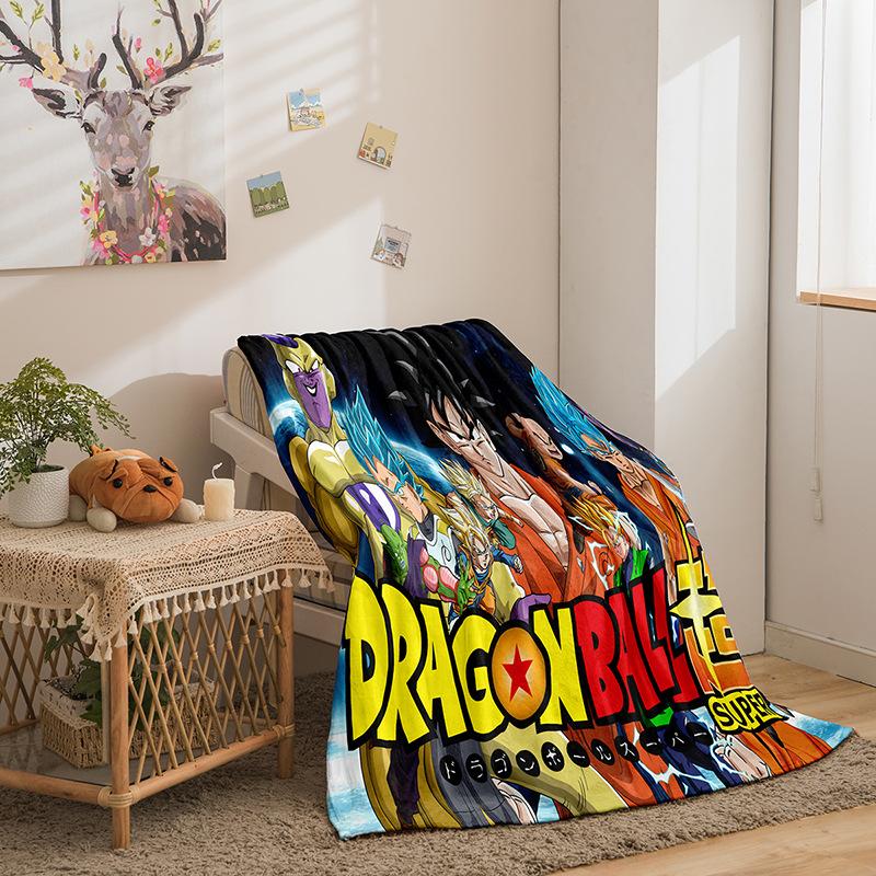 Riman Dragon Ball Series Flannel Blanket 3D Printed Sofa Blanket Thickened Blanket