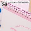 2025 Small Desk Calendar Standing Flip Desktop Calendar Monthly Planner Time Management Organizer for Home Office School