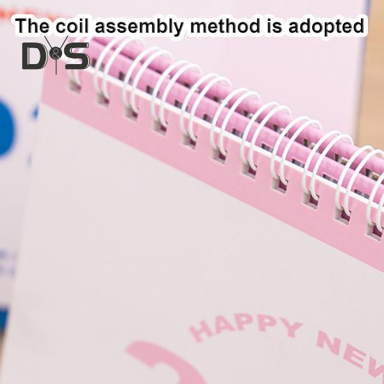 2025 Small Desk Calendar Standing Flip Desktop Calendar Monthly Planner Time Management Organizer for Home Office School