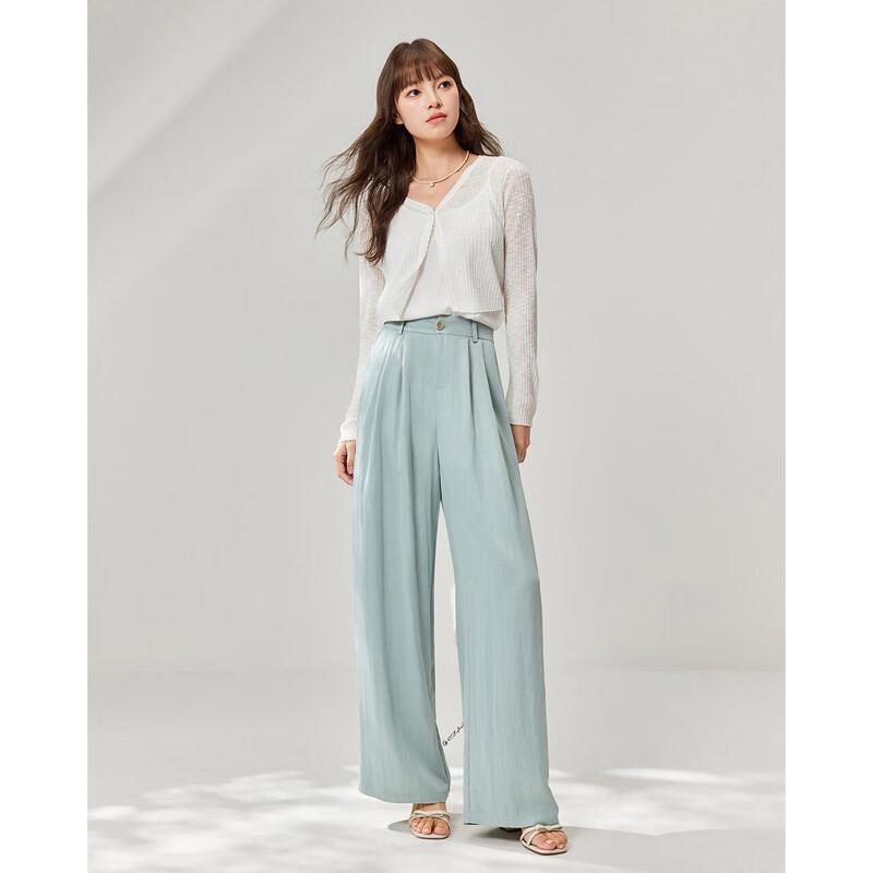 IEF Women's Loose Wide-Leg Trousers
