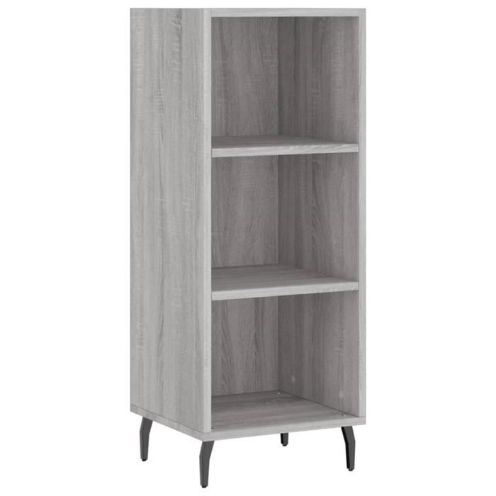 VidaXL Buffet Sonoma Grey 34.5x32.5x90 Cm Engineered Wood 828754