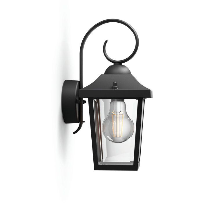 Applique da esterno - PHILIPS - Buzzard - Nero - IP44