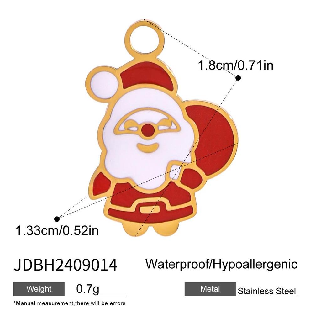 Jieding Stainless Steel Christmas & New Year Bracelet: High-End European & American Party Bangle