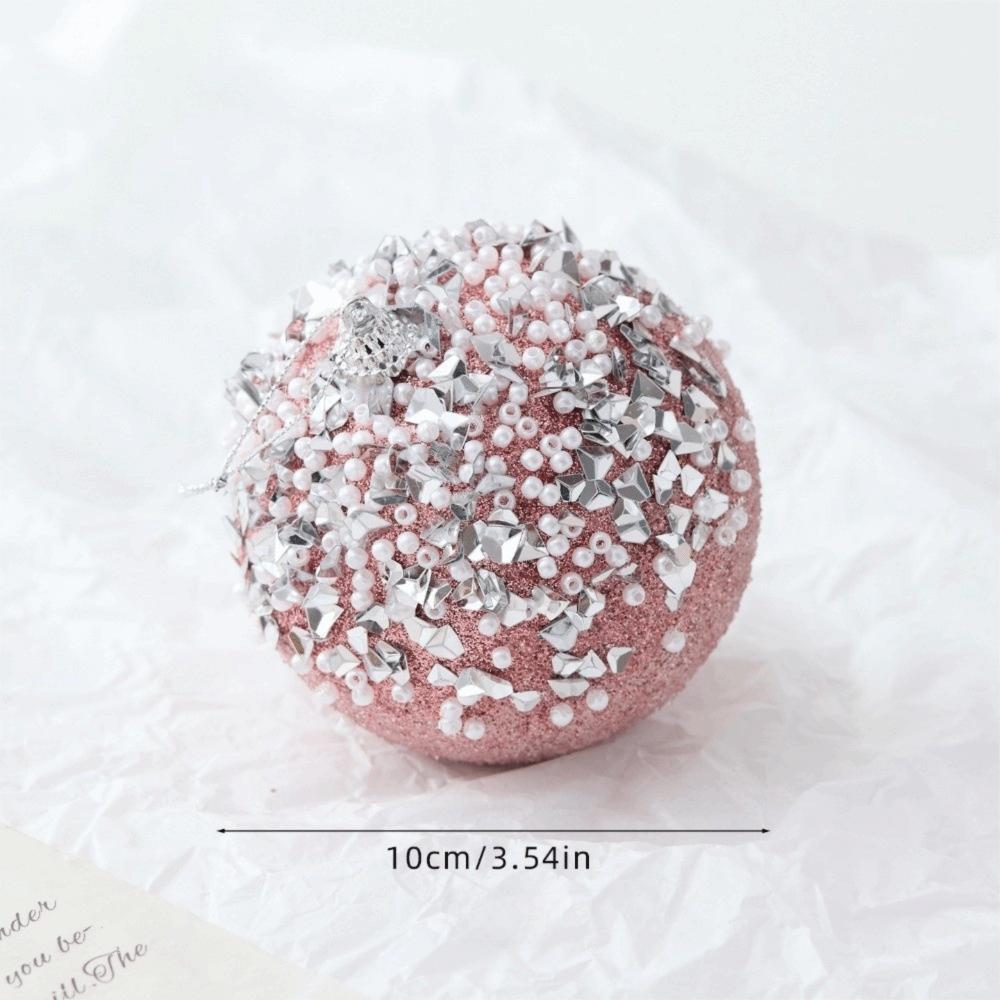Foam Ball Gift Christmas Tree Ornaments Pink Christmas Ball New Xmas Tree Hangings Pendant
