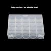 25PCS/Set Plastic Threads Bobbins Sewing Machine Spools with Storage Box for DIY Embroidery Accessories Household Sewing Tools