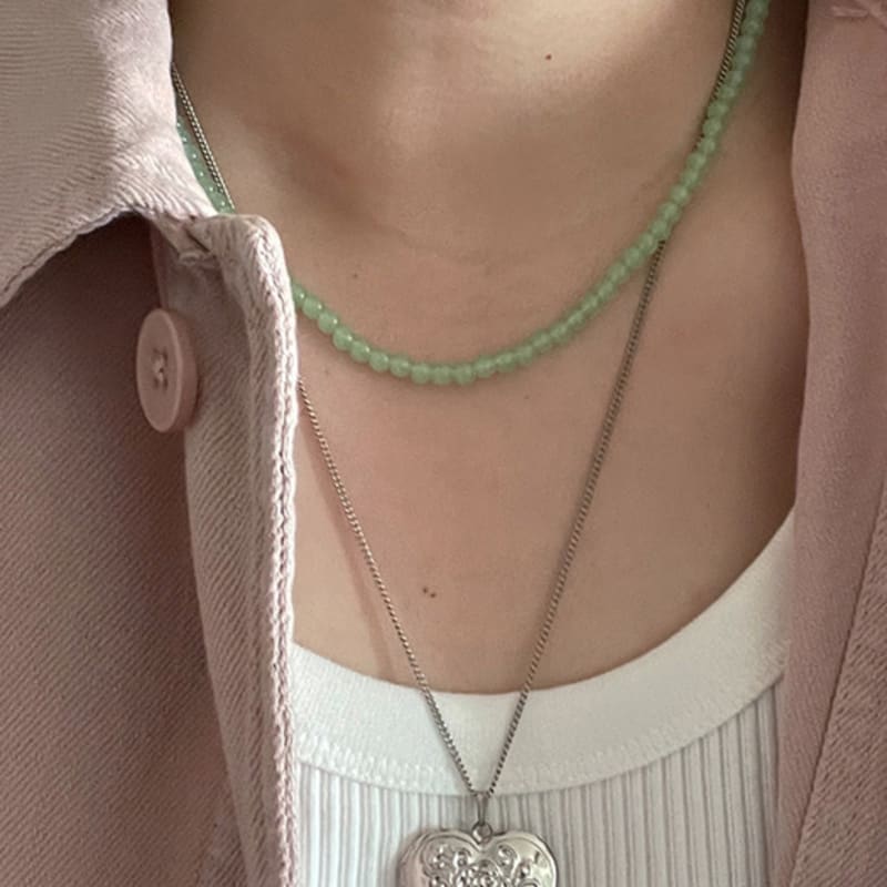 OUI SAY YES! 4mm Color beads Necklace_NC300