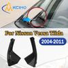 Front Windshield Cowl Side Grille Guard Trim 2PCS Wear-resistant TPE Accessories Exclusive For Nissan Tiida Versa 2007-2012 Interior Mirrors 6