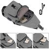 Chest Bag with USB Charging, Adjustable Chest Bag Strap, Men's Backpack Shoulder Bag (Including 1 USB Cable)