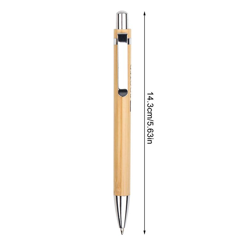 2Pcs Bamboo Ballpoint Pen Stylus Contact Pen Office & School Supplies Pens & Writing Supplies Gifts-Black Ink