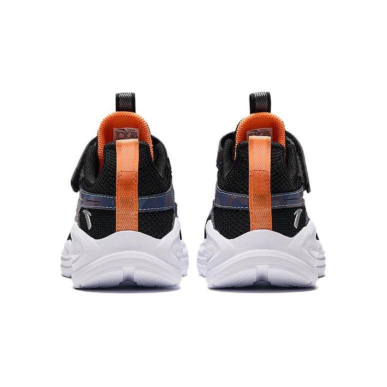 Anta Kids Outdoor Comfortable Lightweight Shock Absorbing Wear Resistant Low Top Running Shoes Kids Running Shoes Black Orange A312425506-5