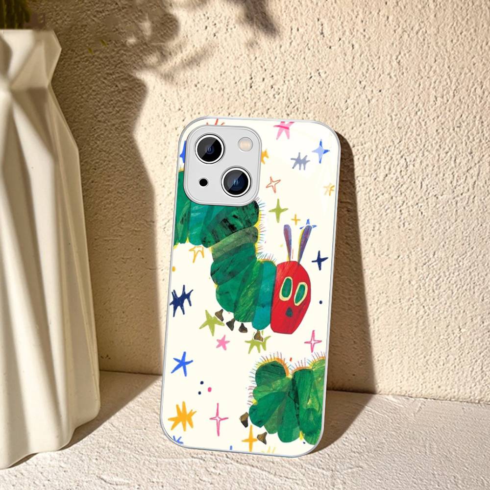 The Very Hungry Caterpillar For IPhone 14 13 12 Mini 11 Pro XS Max X XR 14 Plus Tempered Glass Cover