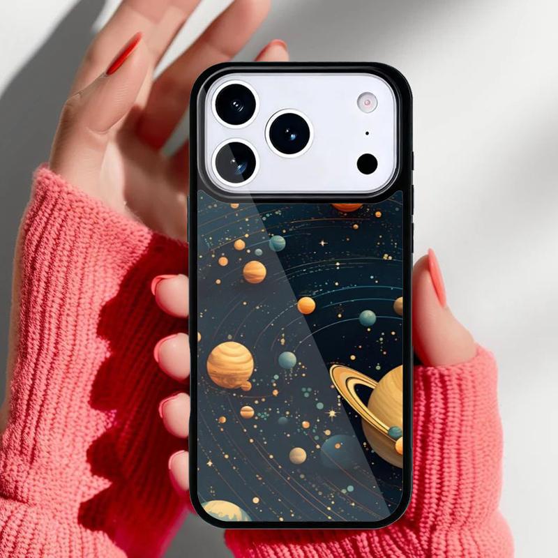 Modern Solar System - Space Phone Case for iPhone 17 Air 16e 15 14 13 Pro Max Back Cover for 12 11 Pro Coque