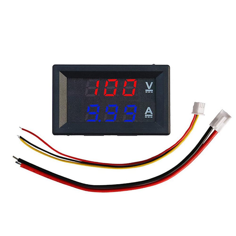 A60Z2PCS 0.28Inch Digital Volt Amp Voltmeter Ammeter Meter DC 100V 50A 3 Bits With 50A 75MV Shuntmay