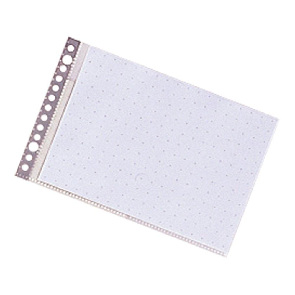 LIHIT LAB Clear Pockets, B6E, 13-Hole, 10 Pairs, Indigo Blue, N2009I_10