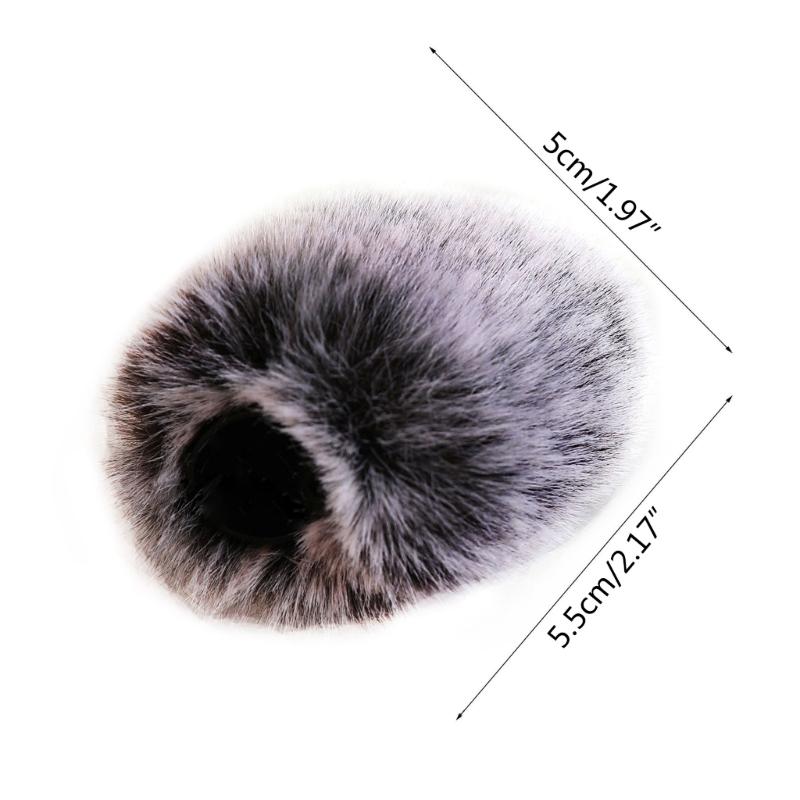 Dead Cat Microphone Windshield Furry Windproof Muff Windscreen Cover For Collar Microphone WindShield