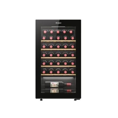 Wine Cellar - HAIER - CWC034 - Black - Interior Lighting - Freestanding - Glass Door