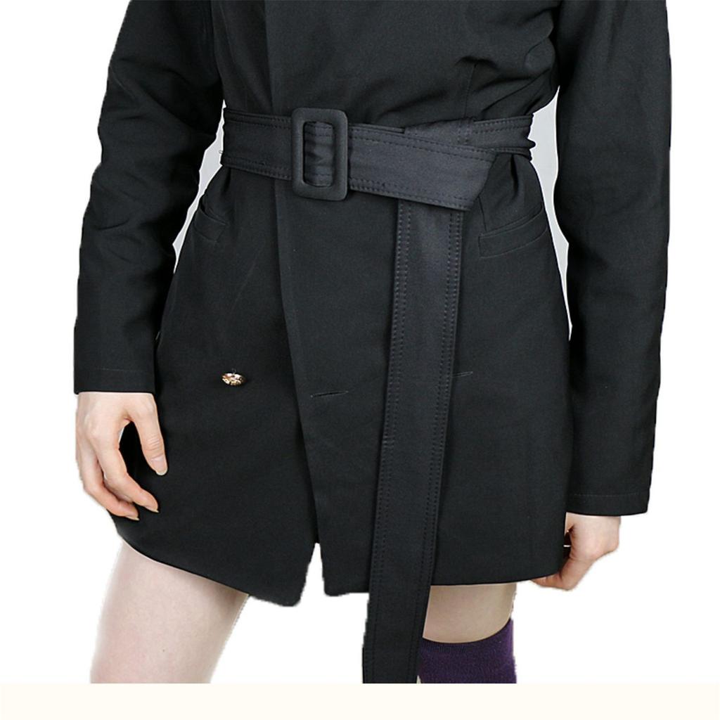 Women Wide Waist Belt Waistband Outerwear for Coat Windbreaker Multicolored Winter Coat Waist Belt with Buckle