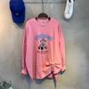 C S In The Room looSe Fit Bear prInt Side Slit SweatShirt 3Color