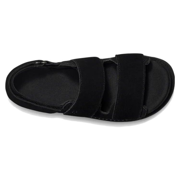 UGG Fabric Velcro Comfortable Fashion Sandals Women Sandals Black 1141493-BLK