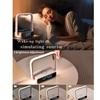 Bedside Lamp with Alarm Clock 3 Color Modes Touch Lamp with Wireless Charger Touch Night Light for Bedroom Office and Home Decor