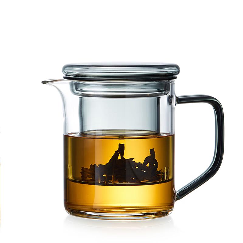 Meisini Glass Tea Infuser Cup with Lid & Handle