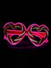 Wireless EL luminous glasses disco LED sunglasses KTV bar concert flash pixel atmosphere online celebrity