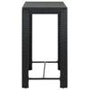 Garden Bar Table Black 100 x 60.5 x 110.5 cm Poly Rattan