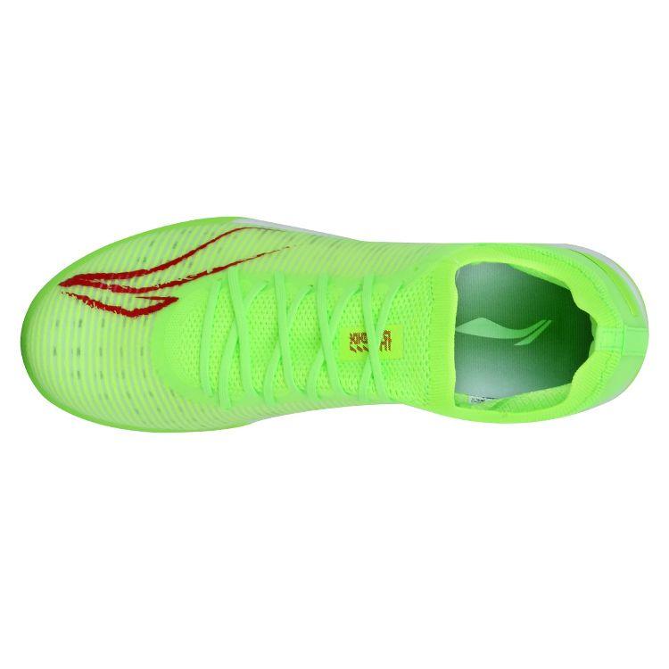 Zapatos de Fútbol Li Ning Shadow TF con Tacos para Césped Antideslizantes Verde Fluorescente para Hombre ASTS001-4