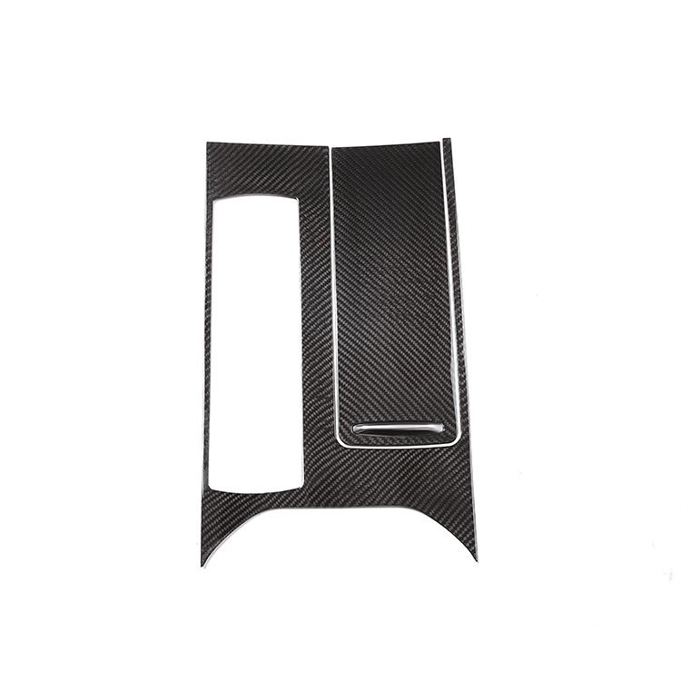 Real Carbon Fiber Car Interior Accessories Center Console Gear Shift Panel Trim Frame for Land Rover Range Rover Sport 2014-2017